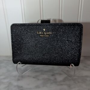 Kate Spade Black Glitter Wallet